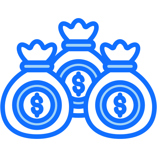 sac d'argent Icône gratuit