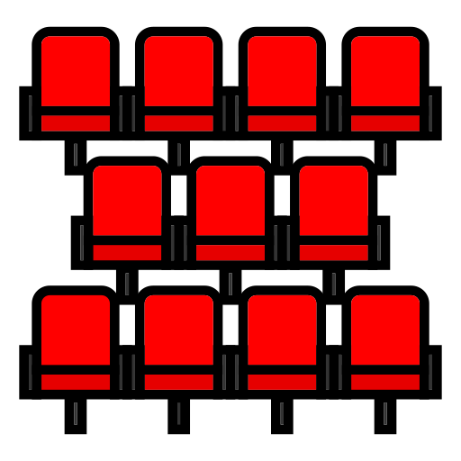 sièges de cinéma Icône gratuit sièges de cinéma Icône gratuit