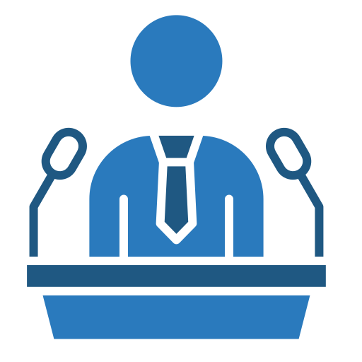Public speaking free icon