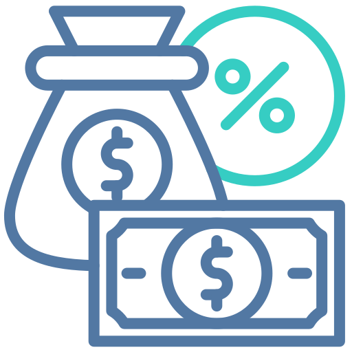 interés icono gratis