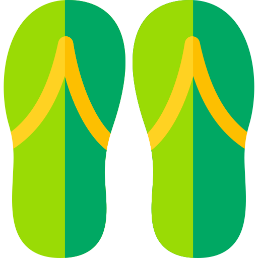 Flip flops Basic Rounded Flat icon