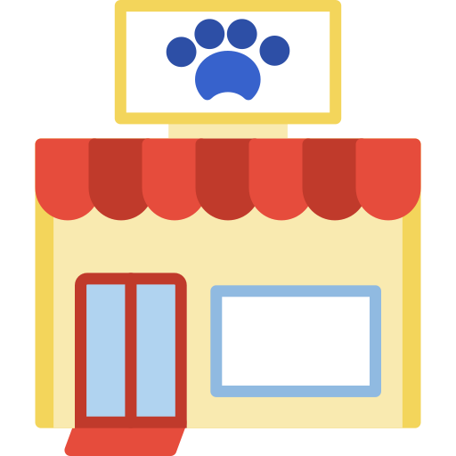 tienda de mascotas icono gratis