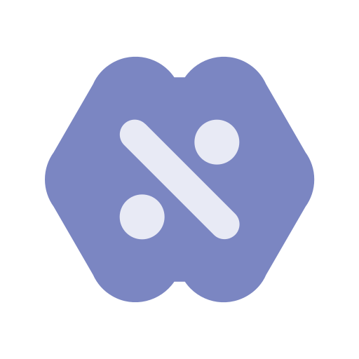 por ciento icono gratis