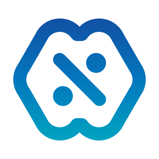 por ciento icono gratis