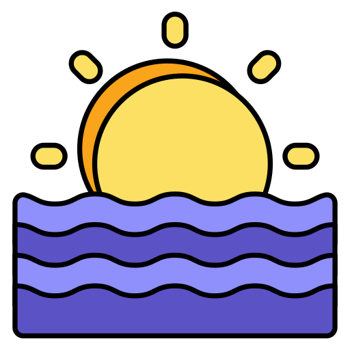 coucher de soleil Icône gratuit