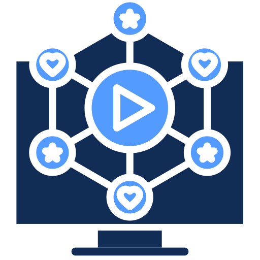 vídeo viral icono gratis