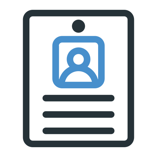 tarjeta de identificación icono gratis