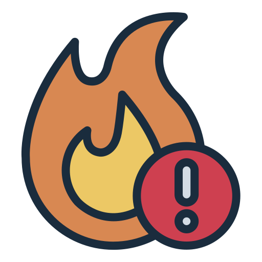 Flammable free icon