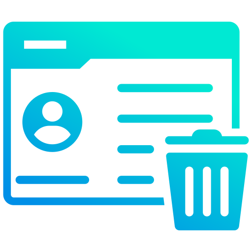 información personal icono gratis