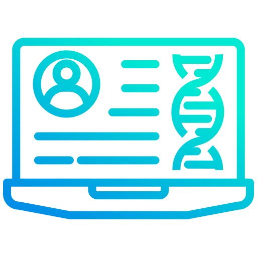 datos genéticos icono gratis