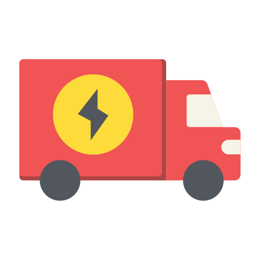 camión eléctrico icono gratis