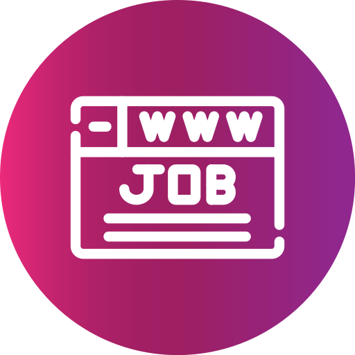 búsqueda de empleo icono gratis