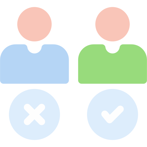 elección icono gratis