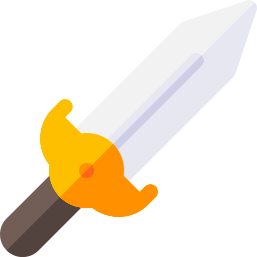 Sword Basic Rounded Flat icon