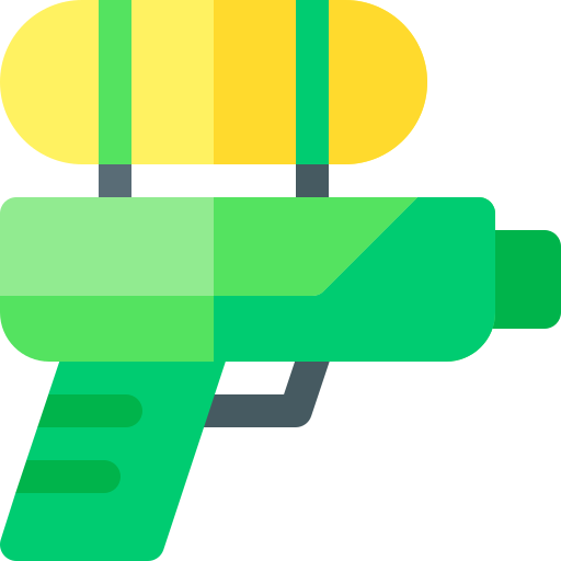 Water gun Basic Rounded Flat icon