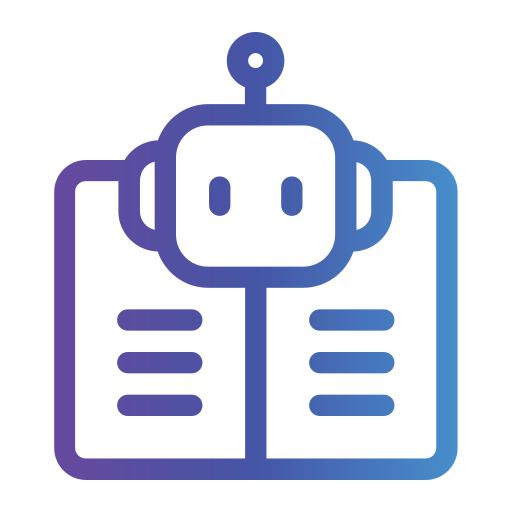 tutor de inteligencia artificial icono gratis