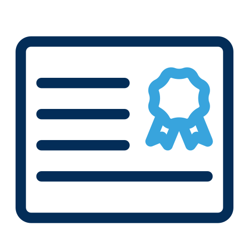 certificado icono gratis