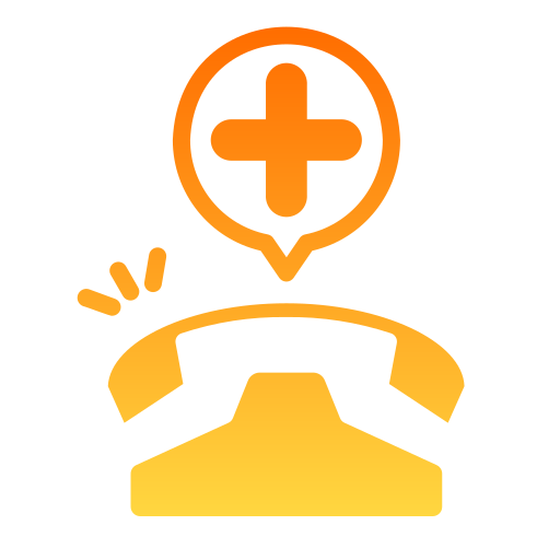 teléfono médico icono gratis