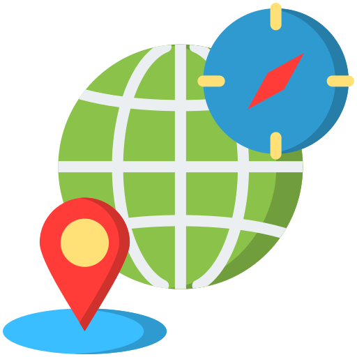 geografía icono gratis