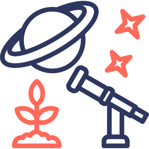 telescopio icono gratis