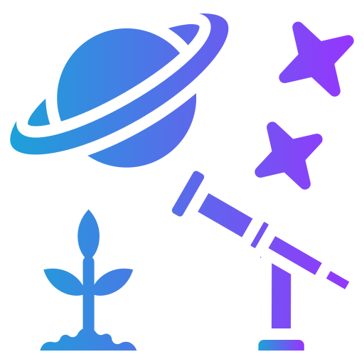 telescopio icono gratis