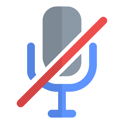 micrófono apagado icono gratis