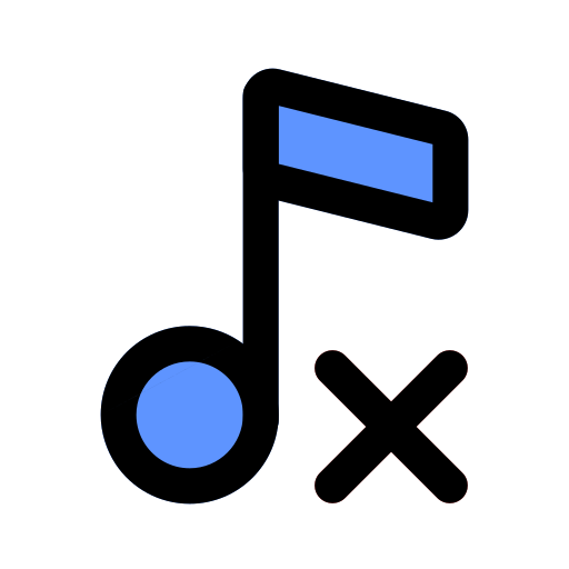 música apagada icono gratis