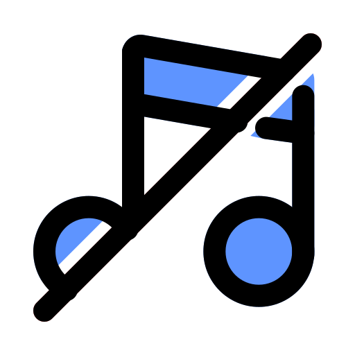 música apagada icono gratis