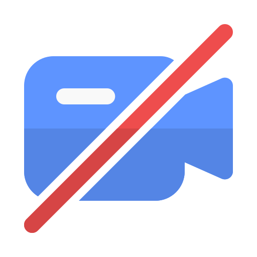 vídeo apagado icono gratis