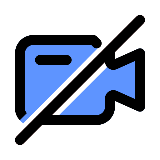 vídeo apagado icono gratis
