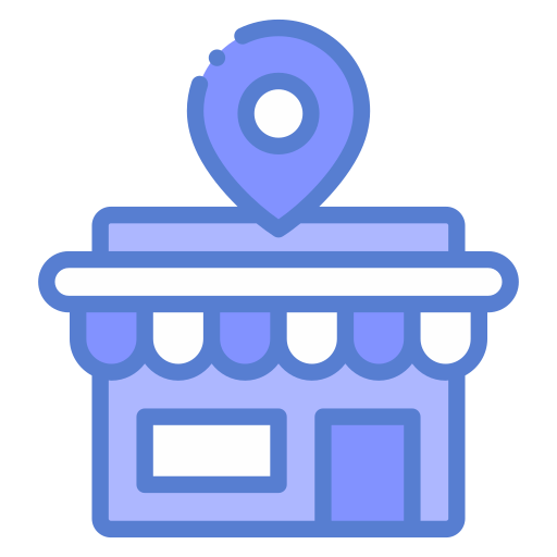 ubicación de la tienda icono gratis