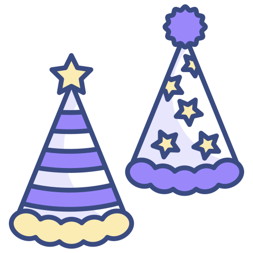 Party hats free icon