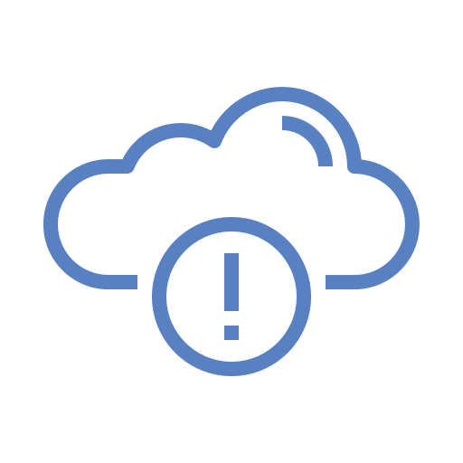 alerta de nube icono gratis