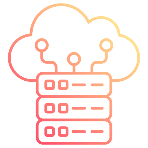 alojamiento en la nube icono gratis