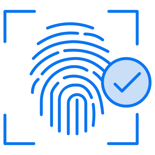escáner biométrico icono gratis