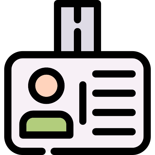 tarjeta de identificación icono gratis