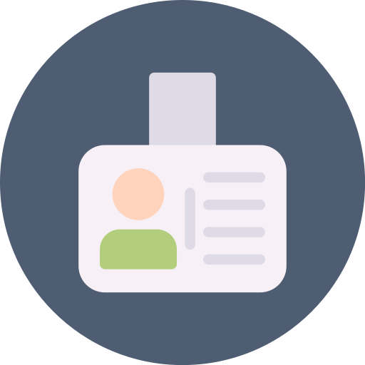 tarjeta de identificación icono gratis