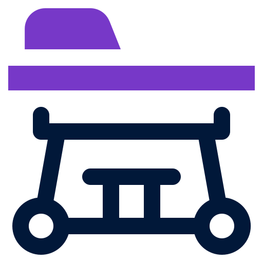 cama de hospital icono gratis