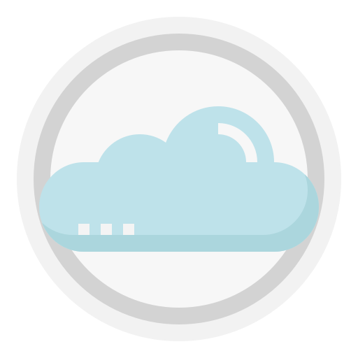 protección en la nube icono gratis