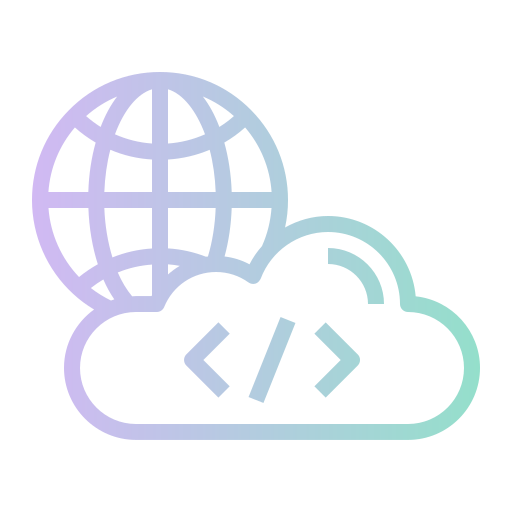 codificación en la nube icono gratis