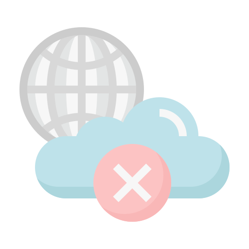 error en la nube icono gratis