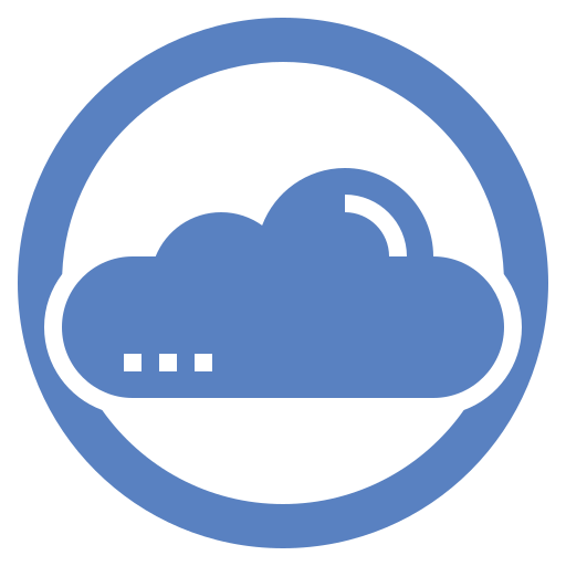 protección en la nube icono gratis