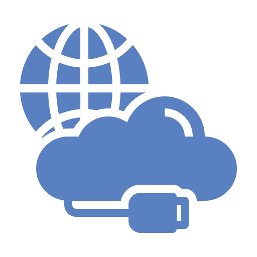 almacenamiento en la nube icono gratis