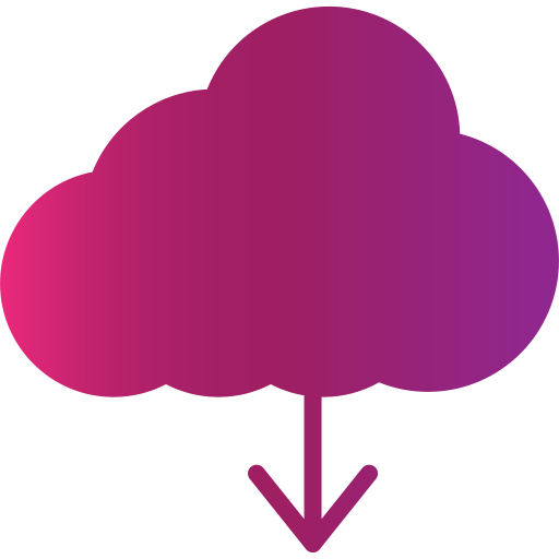 Cloud download free icon