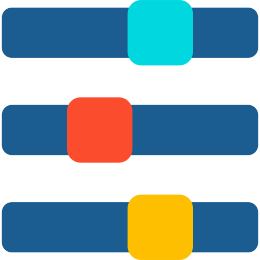 Sliders free icon