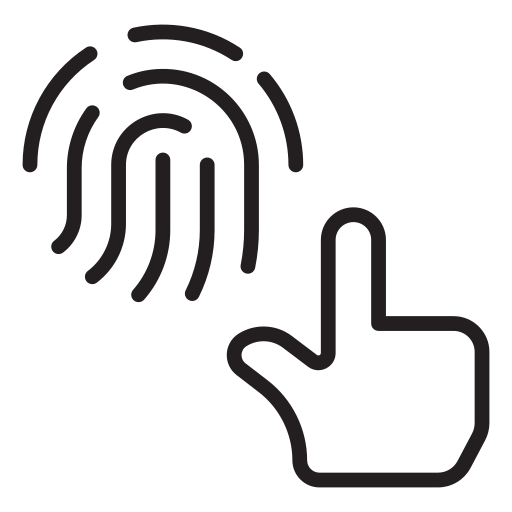 escaneo de dedos icono gratis