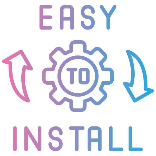 fácil instalación icono gratis