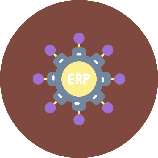 erp (planificación de recursos empresariales) icono gratis