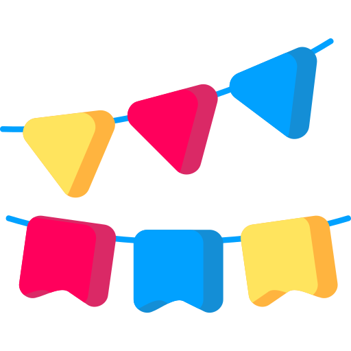 decoración de fiesta icono gratis