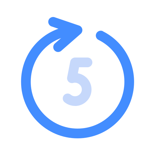 5 sec free icon 5 sec free icon